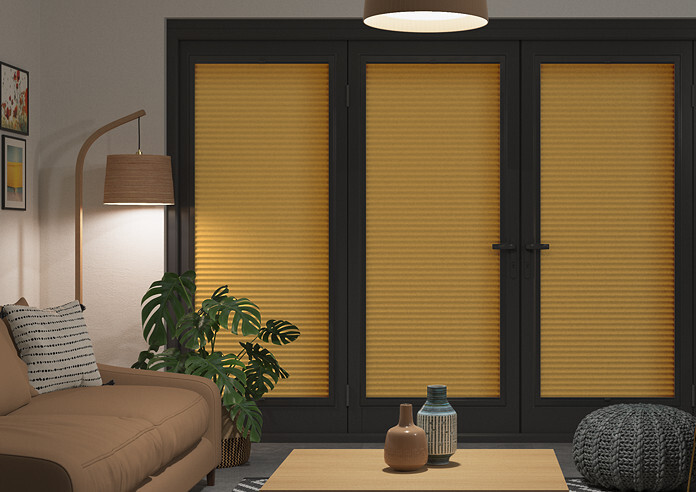 Honeycomb (Blackout), Ochre - Perfect Fit Blind - Image 5